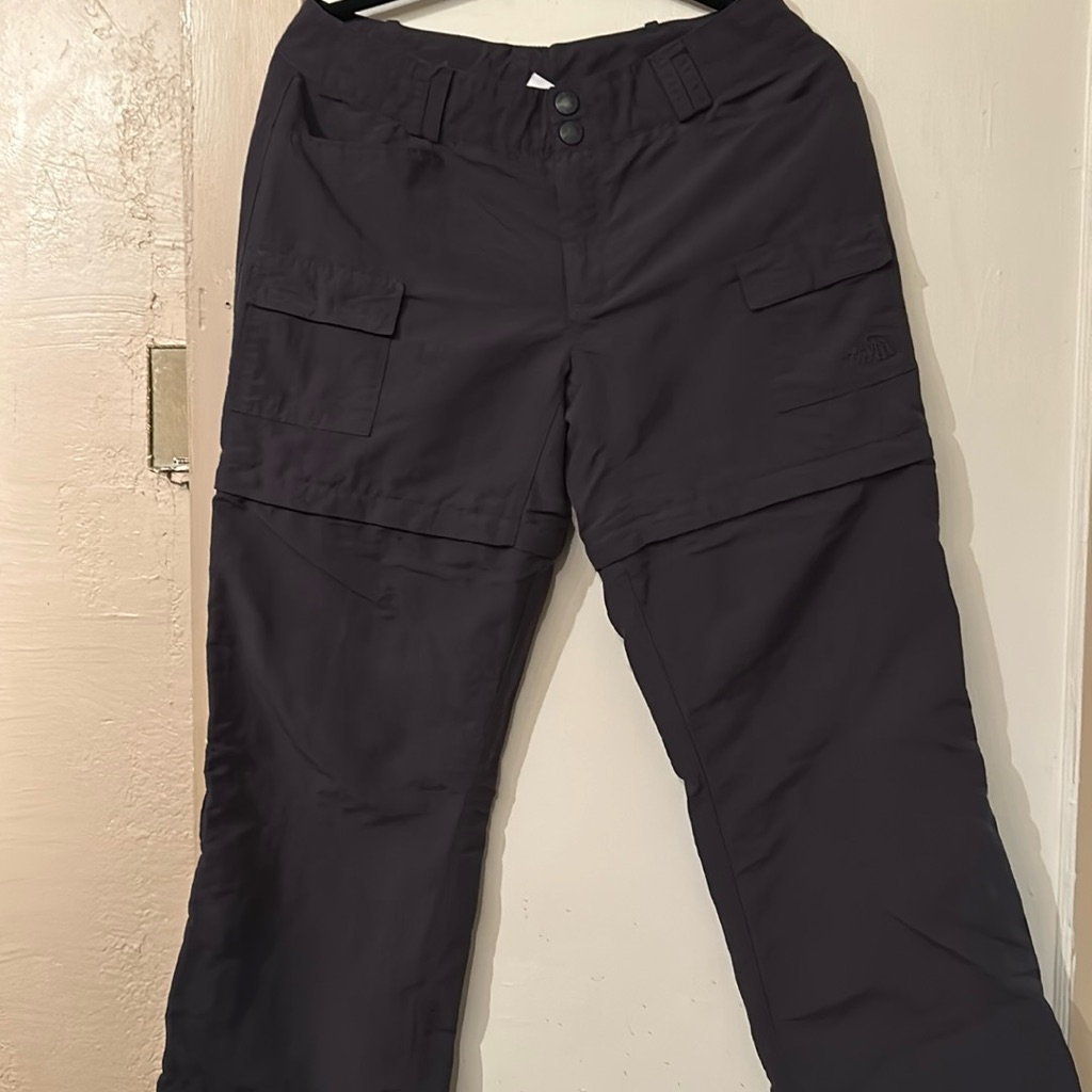 The North Face Gray Convertible Pants Shorts Capris Women's Size 10 Short
